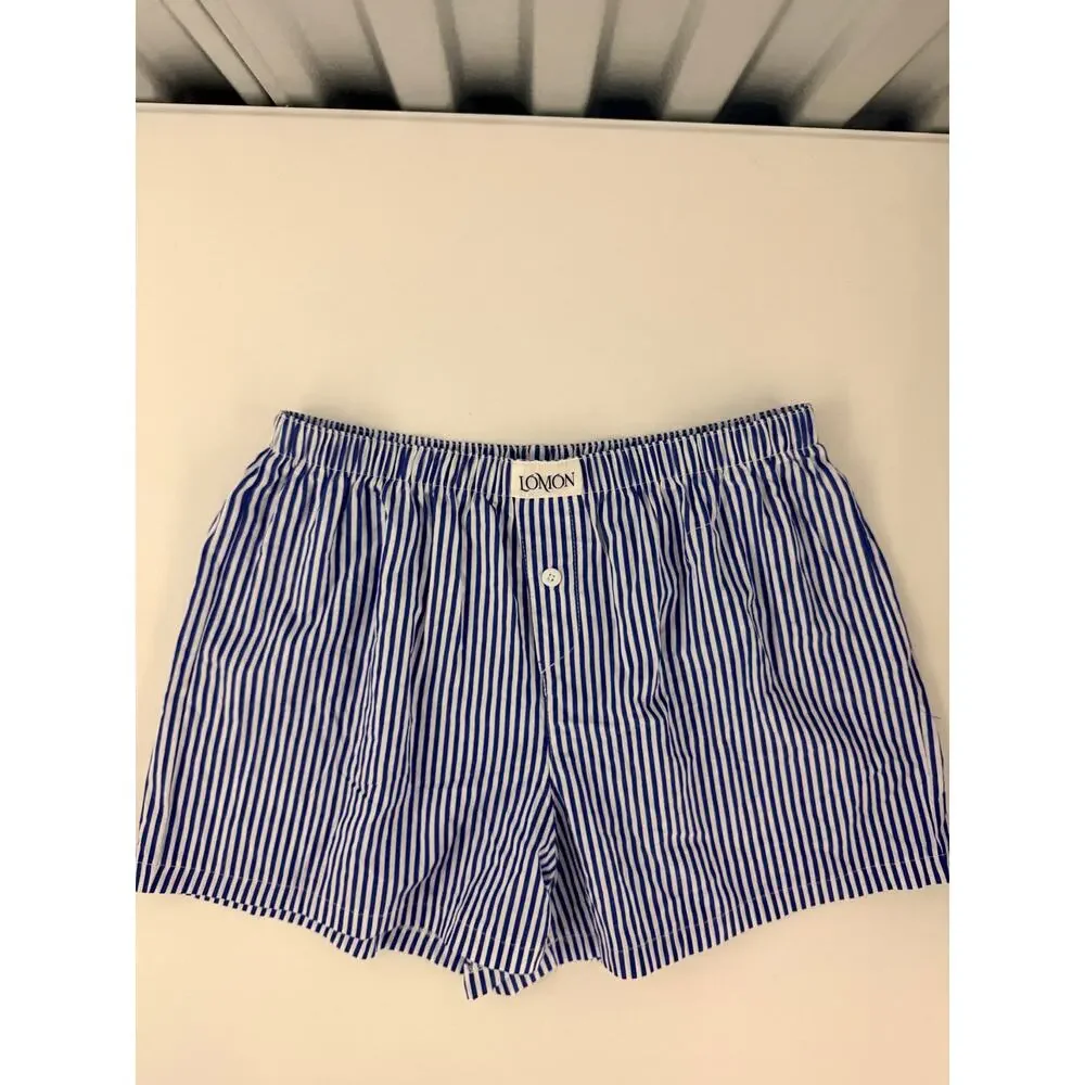3 for $9 Lomon 100% Cotton Pajama Shorts NWT M - Picture 3 of 6